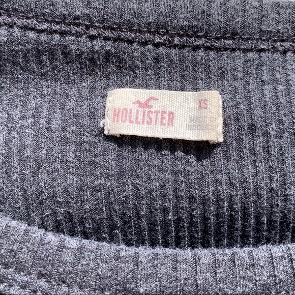 Gray ribbed crop top - Picture 5 of 5